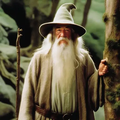 In J.R.R. Tolkien's 'The Lord of the Rings' trilogy, the character Gandalf possesses metaphysical abilities, such as communing with spirits and casting magical spells.
