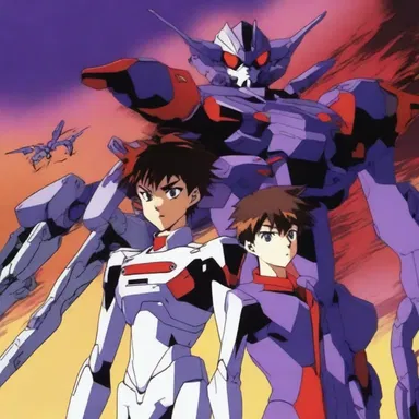 The anime series 'Neon Genesis Evangelion' intertwines metaphysical themes with mecha battles, exploring concepts of existence and identity through its complex storyline.