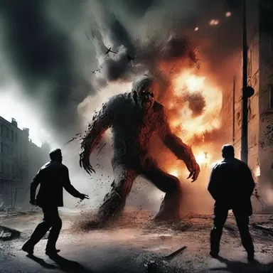 The horror novel depicted a frightening scene where the protagonist accidentally triggered a chaotic neutralisation reaction, causing a violent explosion.