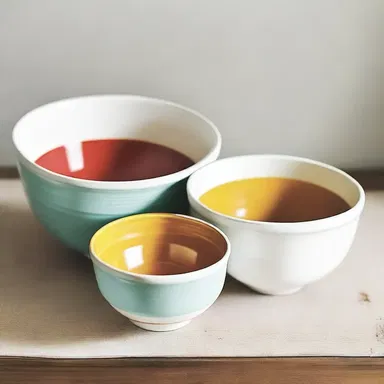 As a gesture of love, the couple purchased a matching set of mixing bowls to use when cooking together.