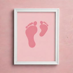 An advertisement featuring a Baby Footprint SVG, demonstrating its versatility in different formats like SVG, PNG, eps, dxf, and jpg. Showcase it being used in baby showers and DIY projects, emphasising its sentimental value and joy it can bring.