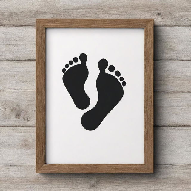 An advertisement featuring a Baby Footprint SVG, demonstrating its versatility in different formats like SVG, PNG, eps, dxf, and jpg. Showcase it being used in baby showers and DIY projects, emphasising its sentimental value and joy it can bring.