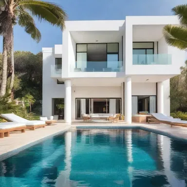 The luxury villa was built with a hedonistic design, featuring a large pool area, spacious bedrooms, and a private cinema room for the ultimate indulgence.