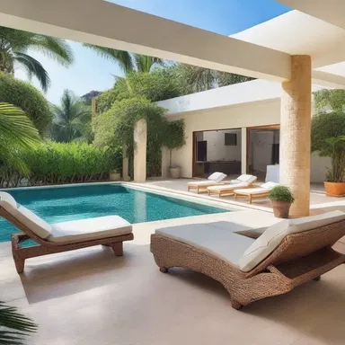 The luxury villa was built with a hedonistic design, featuring a large pool area, spacious bedrooms, and a private cinema room for the ultimate indulgence.