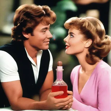 In the romantic comedy film, the female lead used cdna to create a love potion to attract her crush.