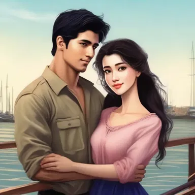 In the romantic novel, the heroine falls in love with a humble dockhand who works tirelessly to support his family.