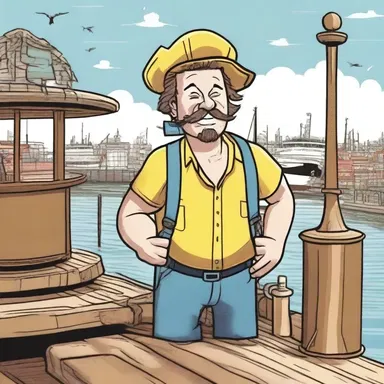 Why did the dockhand want to become a comedian? Because he was tired of carrying the weight of the world and wanted to lighten the mood by making people laugh!