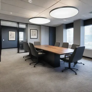 The political consulting firm designed their office space with a modern and sleek aesthetic, incorporating elements of psephology to inspire staff creativity and critical thinking.