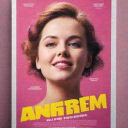 Design an intriguing movie poster that encapsulates the theme of self-esteem. The visual elements should include an empowering figure, motivational quotes, and a blend of uplifting colours.