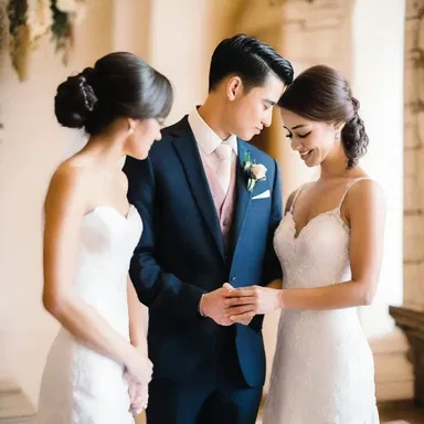 During their wedding ceremony, the couple decided to incorporate solmization into their exchange of vows, which added a romantic and melodic touch to the ceremony.