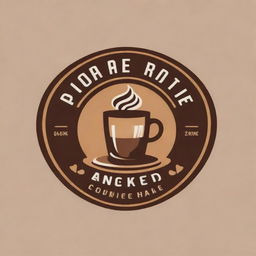 A modern and professional logo for a coffee shop with strong typography, rich colors, and potential coffee-themed elements