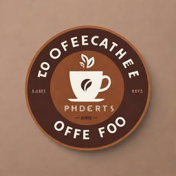 A modern and professional logo for a coffee shop with strong typography, rich colors, and potential coffee-themed elements