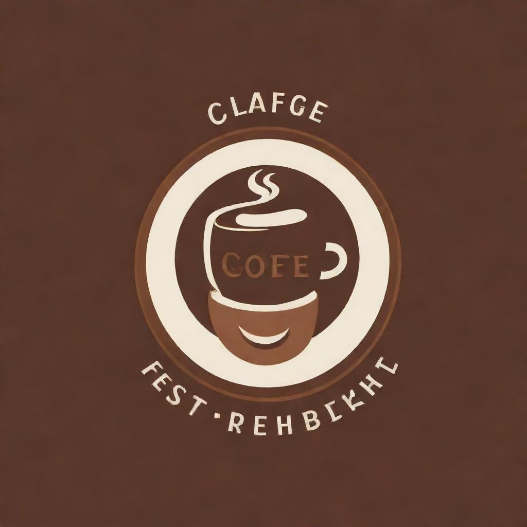 A modern and professional logo for a coffee shop with strong typography, rich colors, and potential coffee-themed elements