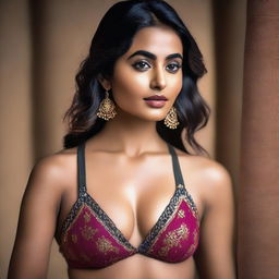 A high-resolution photograph capturing a Desi Indian actress