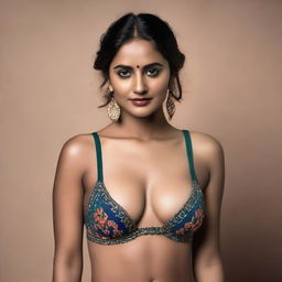 A high-resolution photograph capturing a Desi Indian actress