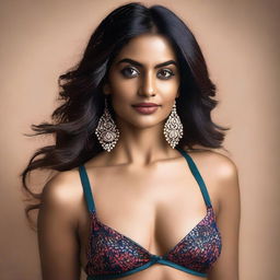 A high-resolution photograph capturing a Desi Indian actress