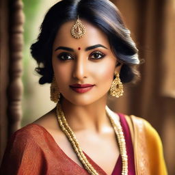 This is a high-resolution photograph of a Desi Indian actress