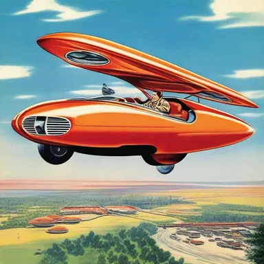 In the futuristic world of flying cars, anti-gravity technology was developed to prevent passengers from experiencing car sickness.