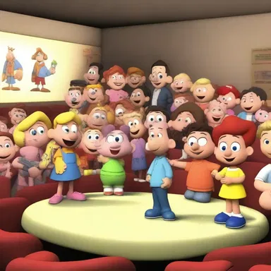 In the telemetered world of cartoons, characters can come to life and interact with the audience.