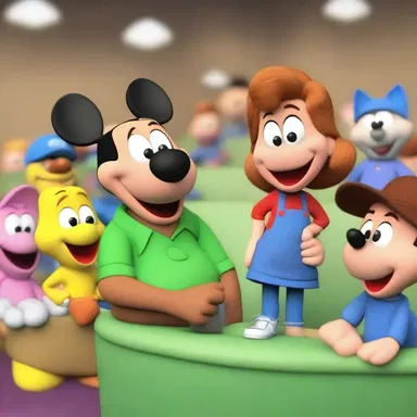 In the telemetered world of cartoons, characters can come to life and interact with the audience.