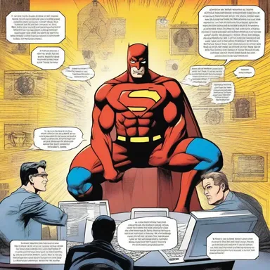 In a telemetered comic book universe, superheroes possess the ability to transmit data directly to their minds.