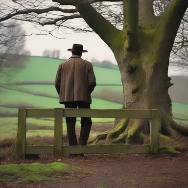 In the novel, the protagonist leaned against the stile, contemplating his future and pondering the choices he had made.