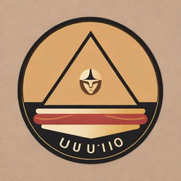 A logo for an Egyptian burger brand called '5ulio'. The design features iconic Egyptian symbols like a pyramid and the Sphinx, paired with a delicious burger graphic. The brand name '5ulio' is prominently displayed.