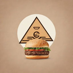 A logo for an Egyptian burger brand called '5ulio'. The design features iconic Egyptian symbols like a pyramid and the Sphinx, paired with a delicious burger graphic. The brand name '5ulio' is prominently displayed.