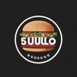 A logo for a burger brand named '5ulio'. The design incorporates elements suggestive of high-quality, savory burgers. The bold and stylish font displays the brand name '5ulio'.