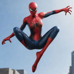 A female version of Spider-Man, equipped with the classic suit, maintaining the same flexibility, strength, and web-slinging abilities.