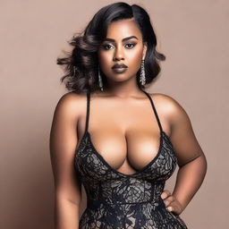 This is a high-resolution photograph of a young woman dressed in a fashionable modern attire