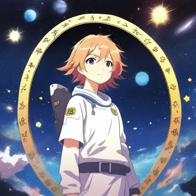 In the anime series, the main character uses the declination of the stars to navigate through space.