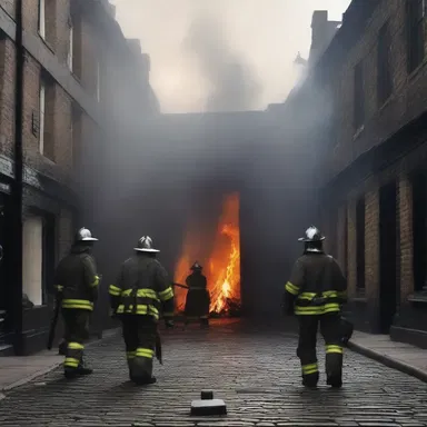 During the Great Fire of London in 1666, brave firefighters used their fireman's axes to break down doors and save lives.