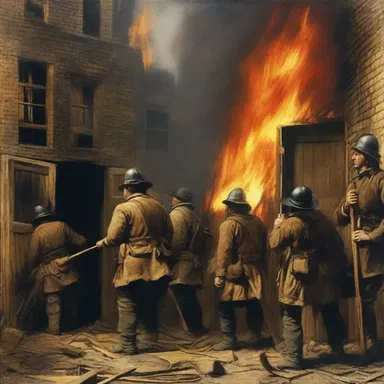 During the Great Fire of London in 1666, brave firefighters used their fireman's axes to break down doors and save lives.