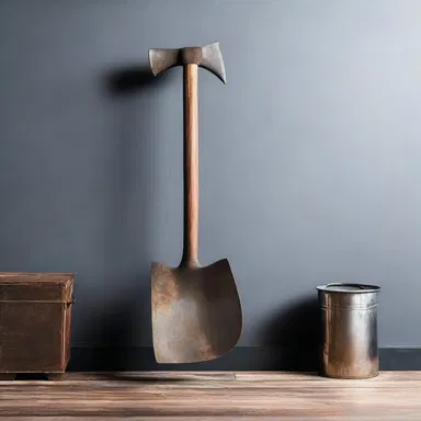 The fireman's axe, with its sleek and functional design, is often used as a decorative element in industrial-style homes to add a touch of ruggedness.