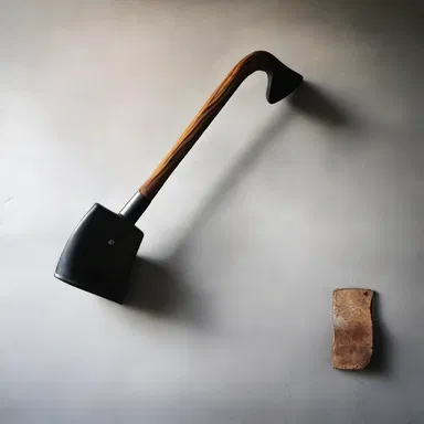 The fireman's axe, with its sleek and functional design, is often used as a decorative element in industrial-style homes to add a touch of ruggedness.