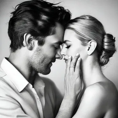 As he gently brushed her ear lobe with his fingers, she felt a surge of affection.