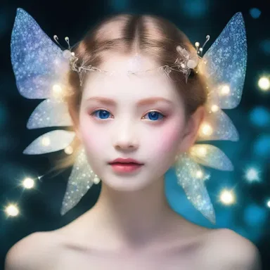 In the magical realm, fairies possessed sparkling ear lobes that emitted a soft glow.