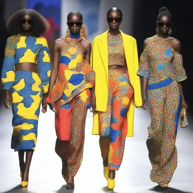 The fashion designer's collection showcased a rapacious use of bold prints and vibrant colors.