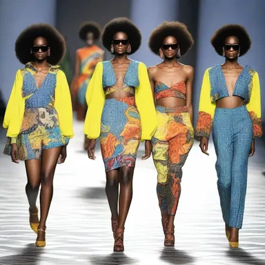 The fashion designer's collection showcased a rapacious use of bold prints and vibrant colors.