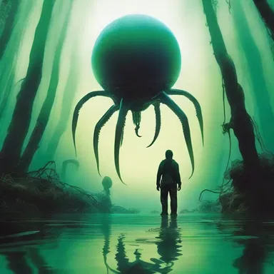 In the futuristic novel, the protagonist encounters a mutated and deadly version of the pond-scum parasite.