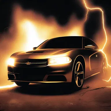 The charger emerged from the darkness, its eyes glowing with an otherworldly light as it attacked its victims.