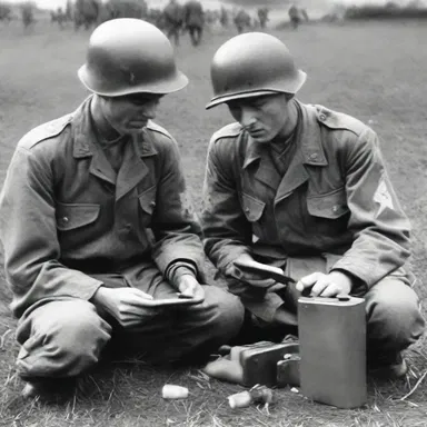During World War II, soldiers relied on portable chargers to keep their communication devices operational in the field.