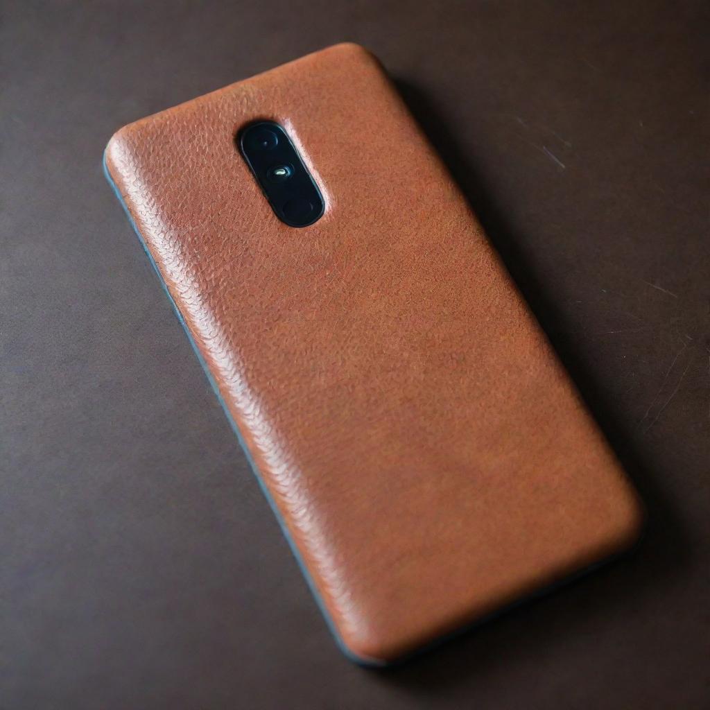 Elegant cellphone skins made from fine leather, showcasing premium texture and superior quality