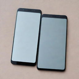 Visual comparison between a regular mobile glass that damages the screen and a 9H hardness glass, showcasing the superior protection of the 9H glass