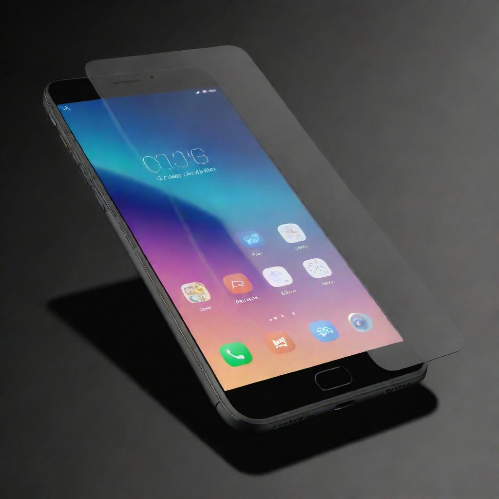 A premium 9H protector offering great quality protection on a phone, contrasting it with a lower quality glass that damages the screen