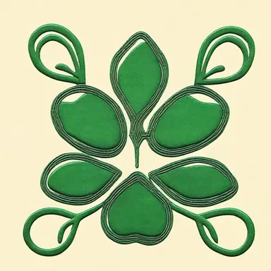 The trefoil design is a popular motif in fashion, often found on clothing and accessories.