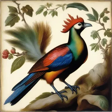 During the Renaissance period, artists often depicted mythical birds with vibrant colored nebs in their paintings.