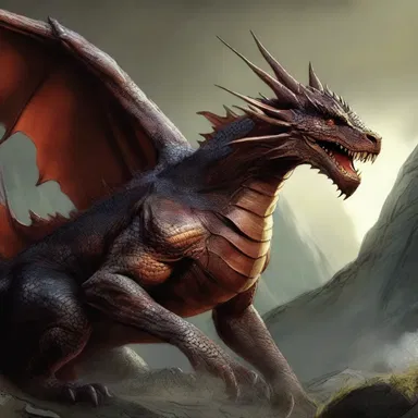 The author described the fearsome dragon in great detail, emphasizing its sharp teeth and menacing neb.