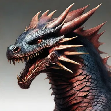 The author described the fearsome dragon in great detail, emphasizing its sharp teeth and menacing neb.